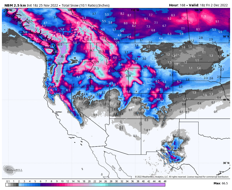 WINTER RETURNS! Three Storms This Week For the West