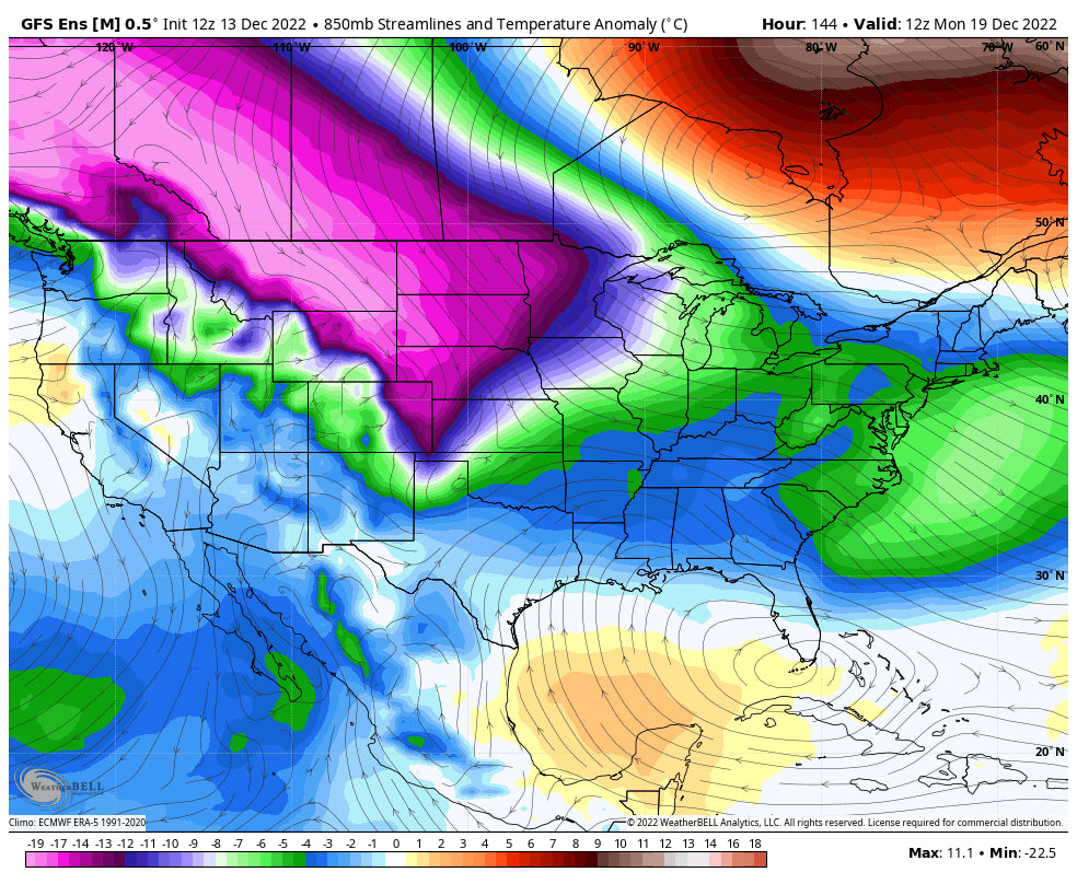 East Coast Snow, West Coast Freeze, Unsettled Pattern Ahead