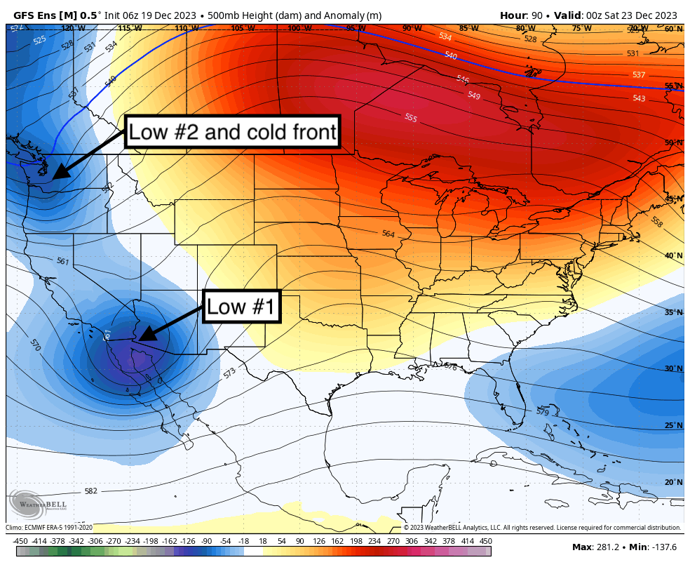 Powder Watch Friday-Sunday/Rockies (Colder Storm). Sierra Cement short term.