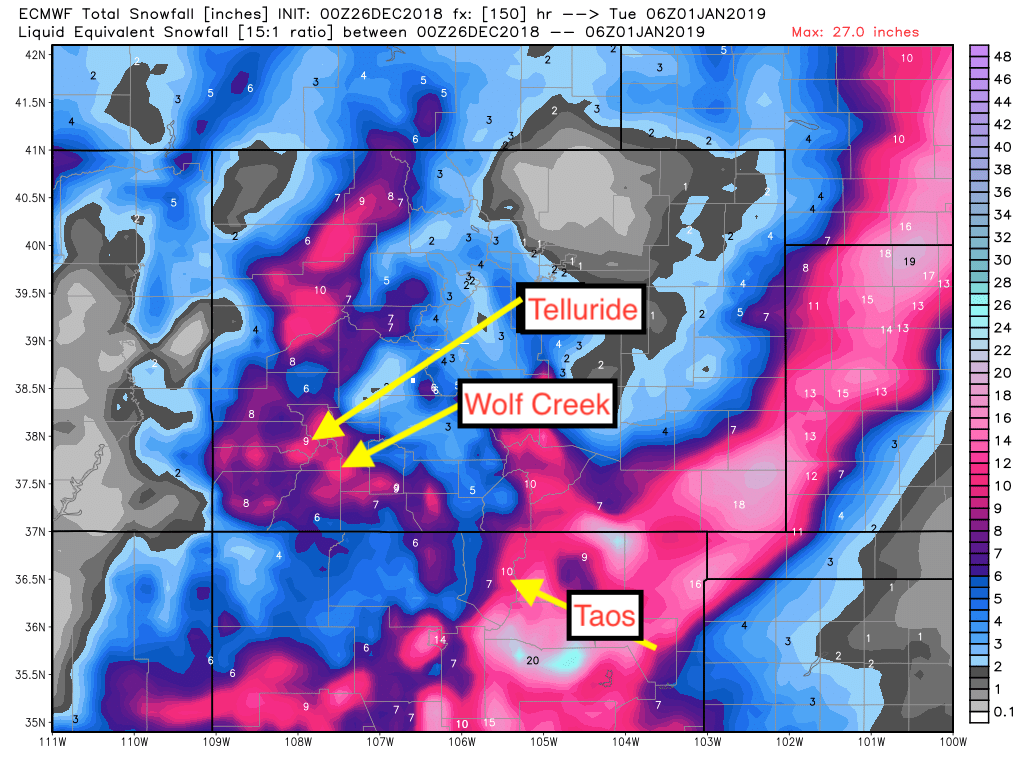 SNOW TO CONTINUE IN THE 4 CORNERS AND MOST OF UTAH