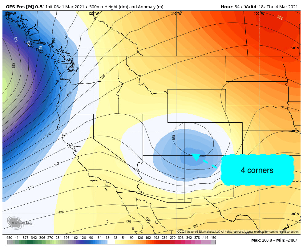 Some snow returns to the west, after high pressure settles for early March.