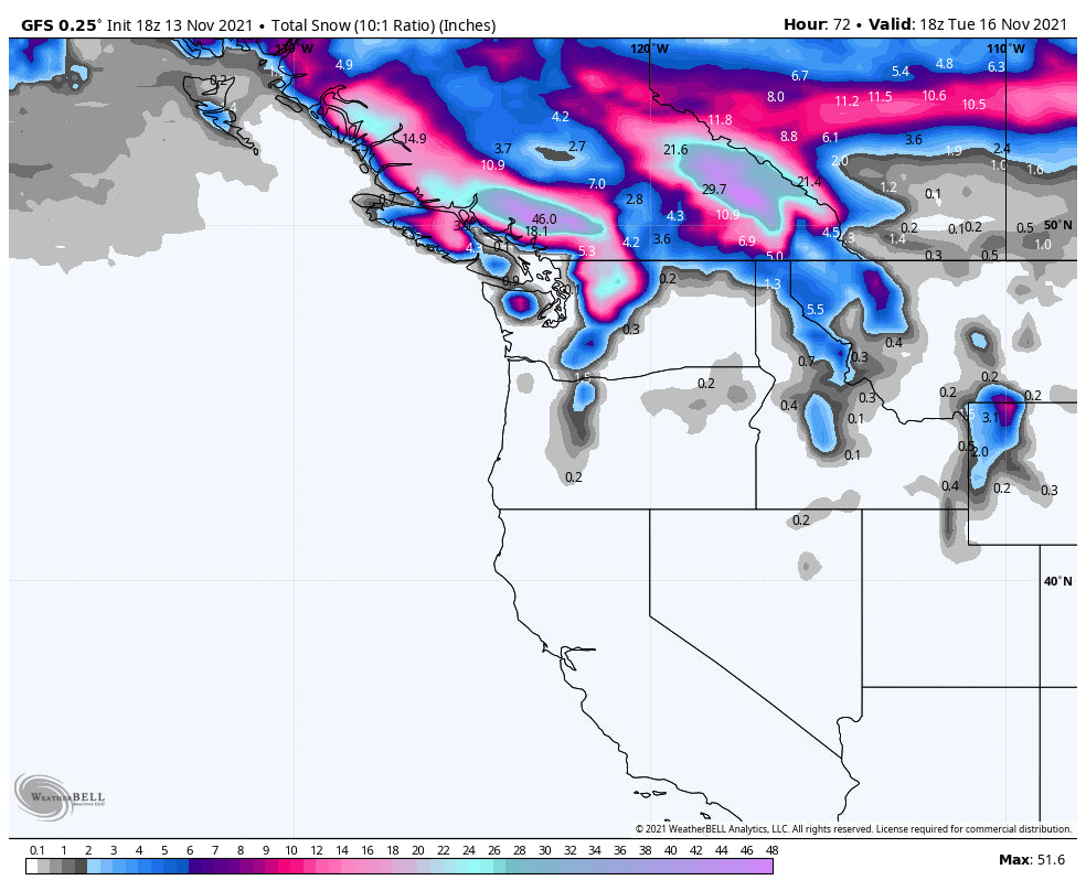 POWDER ALERT- BC, ALBERTA, 2-3 FEET AT UPPER ELEVATIONS.