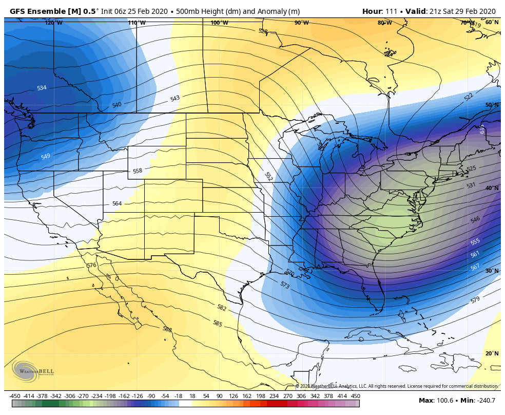 7 DAY POWDER FORECAST BRINGS SOME SNOW BACK TO THE WEST IN MARCH