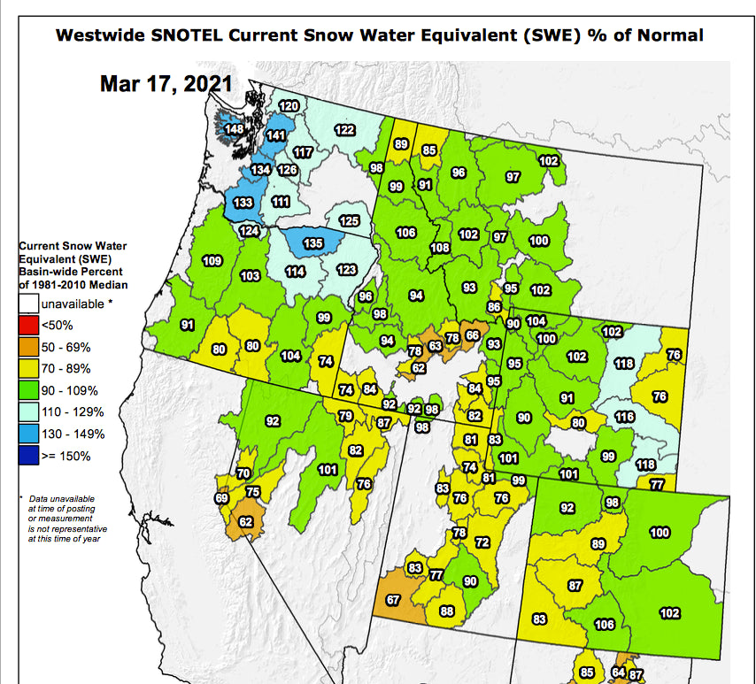 Powder for the Sierra, Cascades, and the Rockies late this week.
