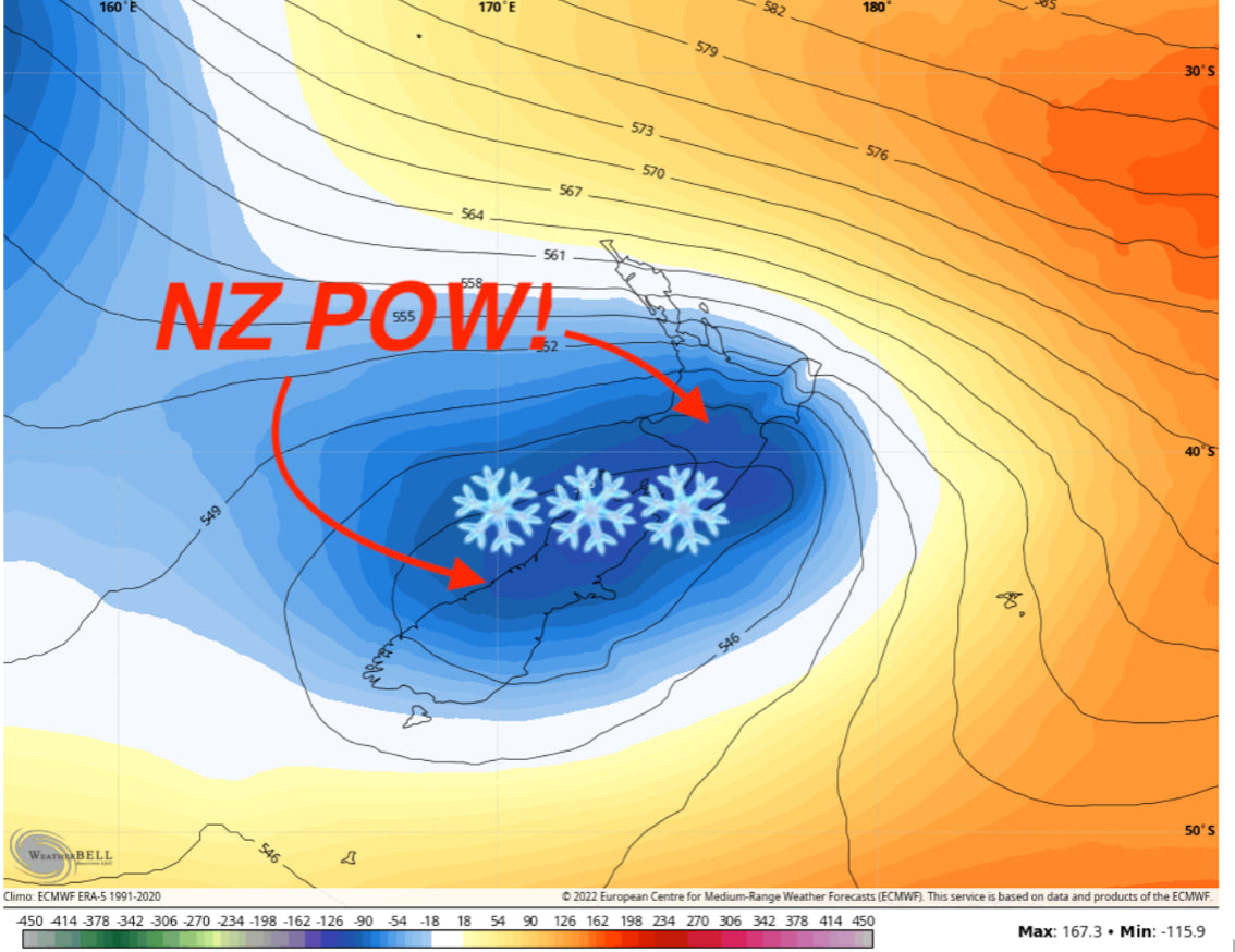 POWDER ALERT! 3-5 FEET FOR NEW ZEALAND OVER THE NEXT 7 DAYS.