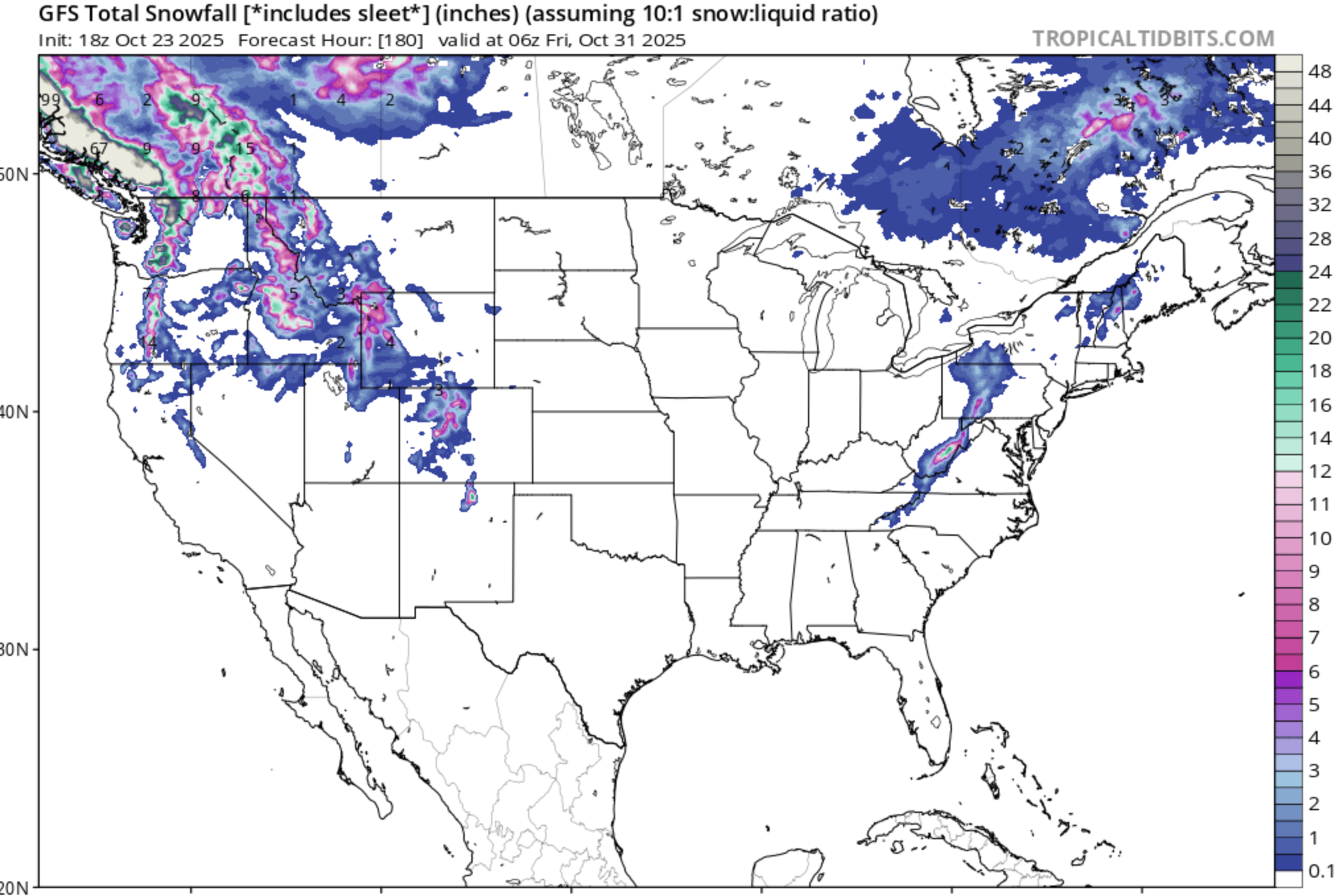 Powder Alert! 1-3 Feet of Snow- Atmospheric River Incoming for the West.