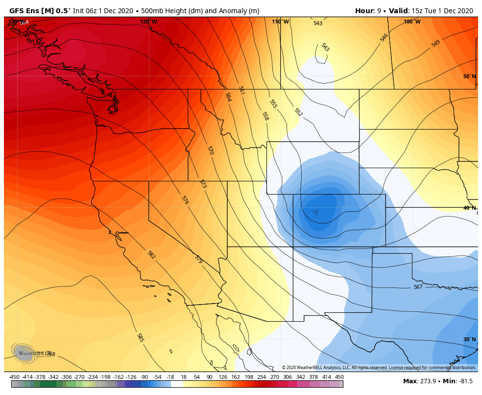 The Powder Trend for December-Pattern change possible near Mid- December.