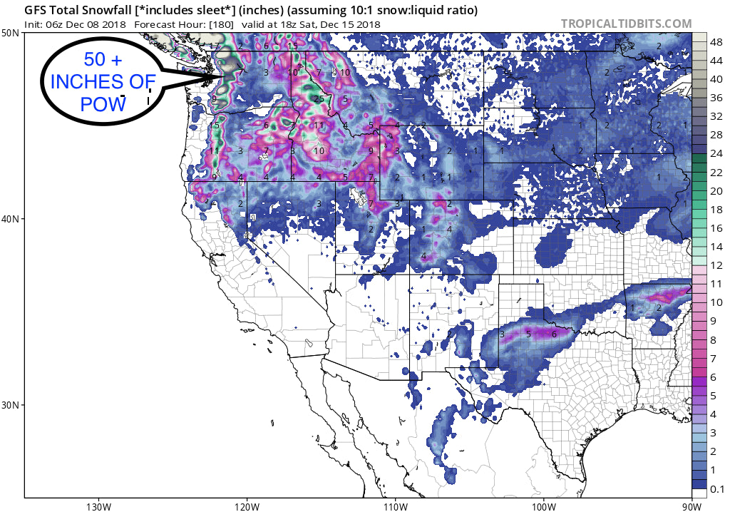 3-5 FEET OF FRESHIES FOR THE PNW/BC/ AND EVEN NORTH CAROLINA