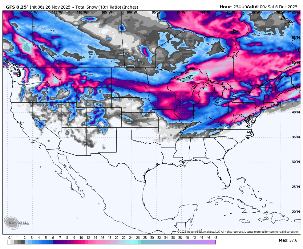 7-10 Day Powder Forecast- When Can the West Recover From Scraps. New E