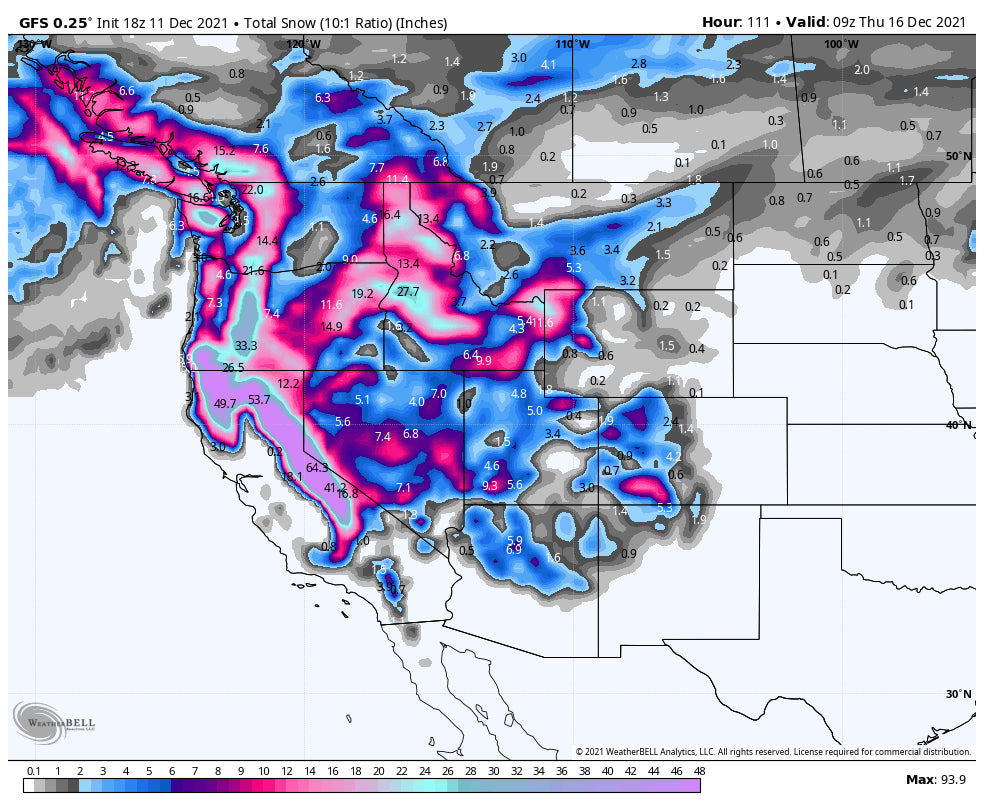 SNORKEL ALERT! 3-7 FEET POSSIBLE FOR THE FAR WEST