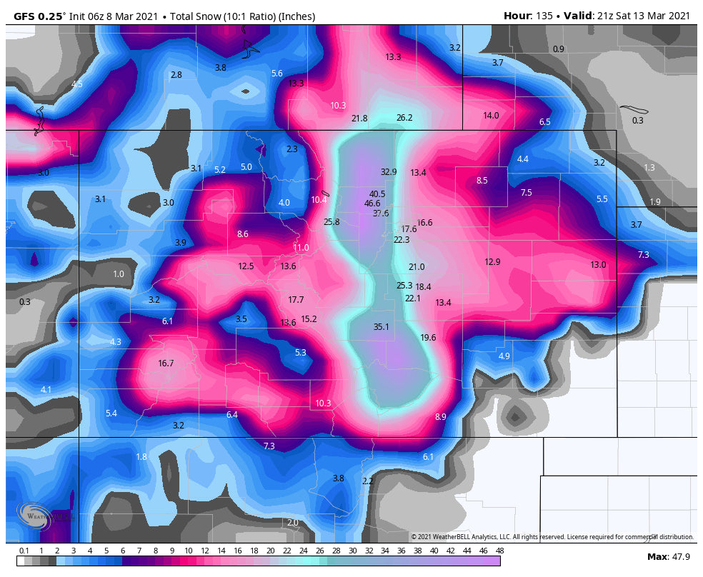 Powder Alert- California- Epic Watch-1-4 feet possible for Colorado