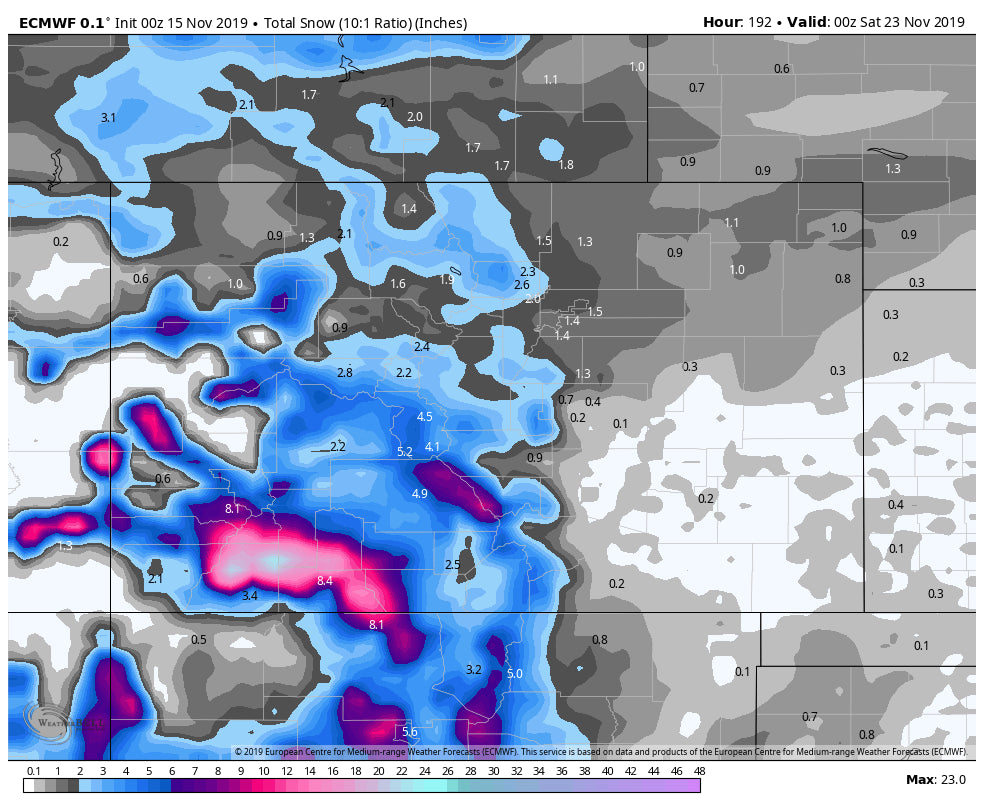 BORING SHORT TERM- INCREASING CONFIDENCE MID NEXT WEEK AND PERHAPS SOME WHITE FOR TURKEY DAY?