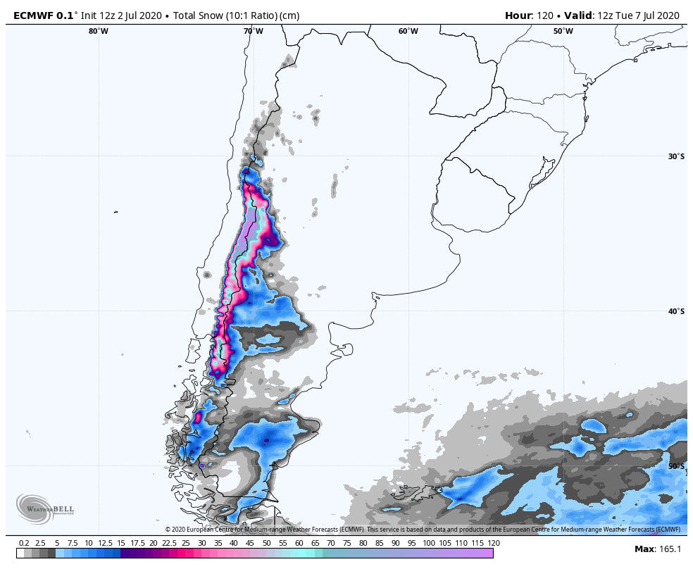 South American Snowblitz Continues!