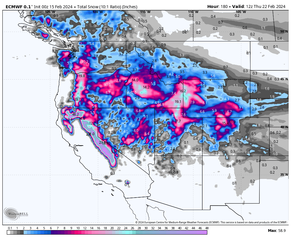 EVERYBODY WINS! Sierra, Tetons, Utah in For a Deep Week Ahead