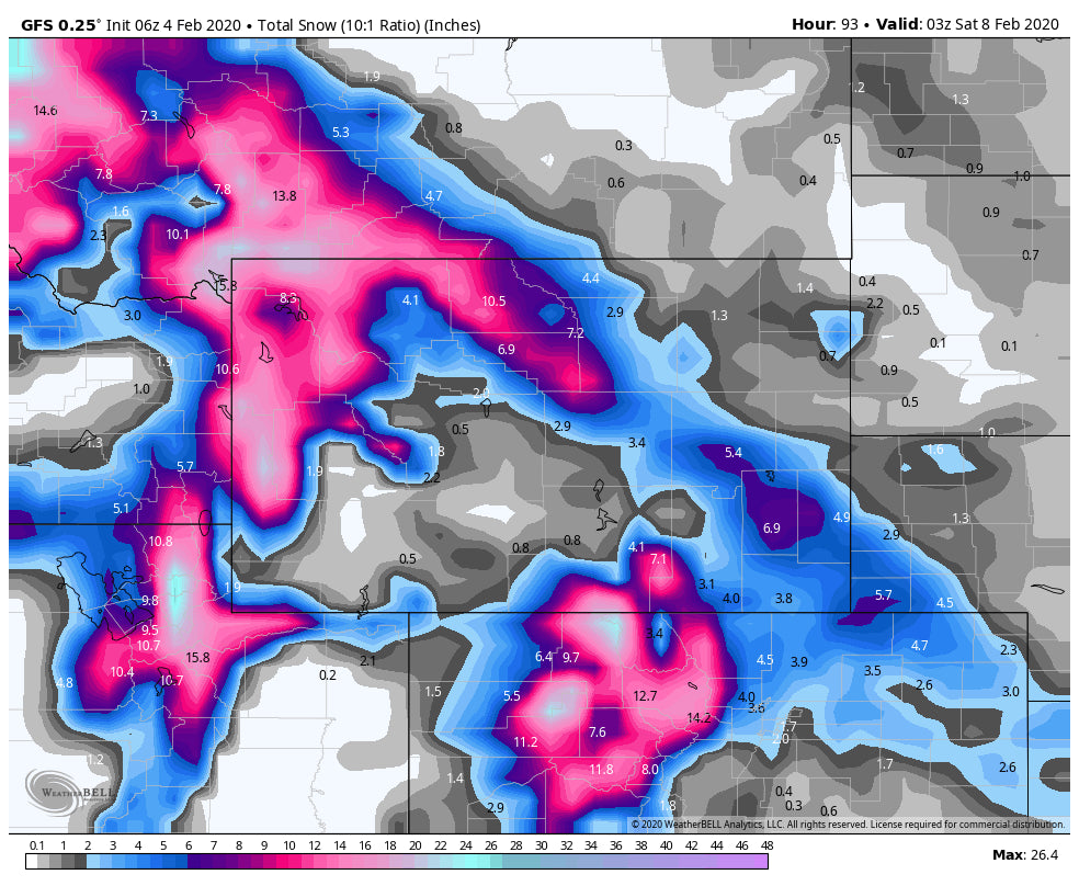 EPIC ALERT- 12-18 INCHES LIKLEY FOR IDAHO, MONTANA, WYOMING, UTAH, COLORADO WEDNESDAY-FRIDAY.