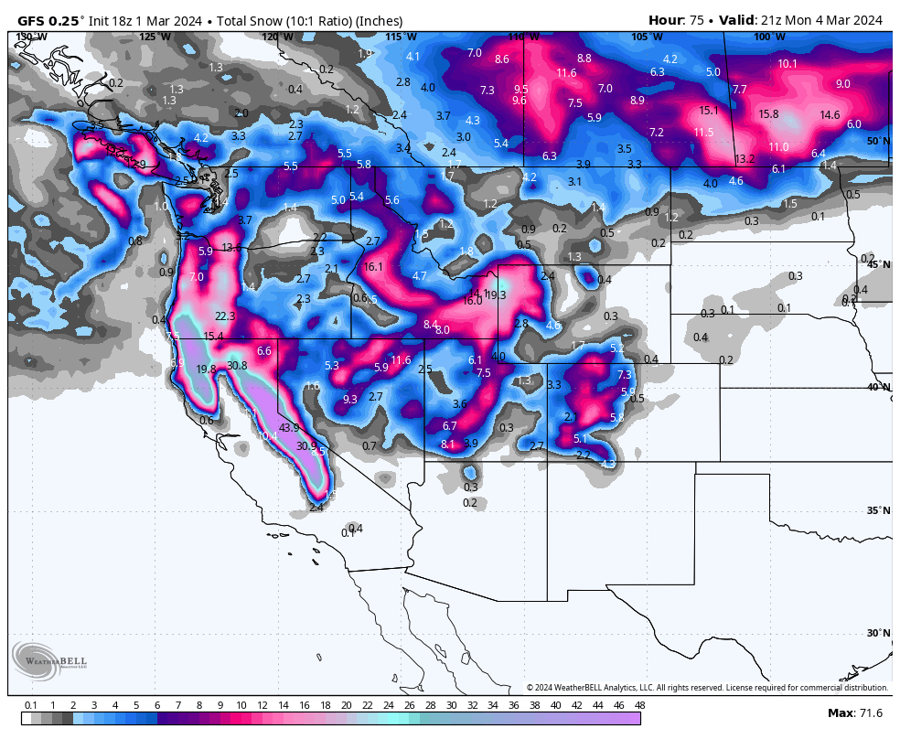 Updated Snow Totals! Much More To Come!