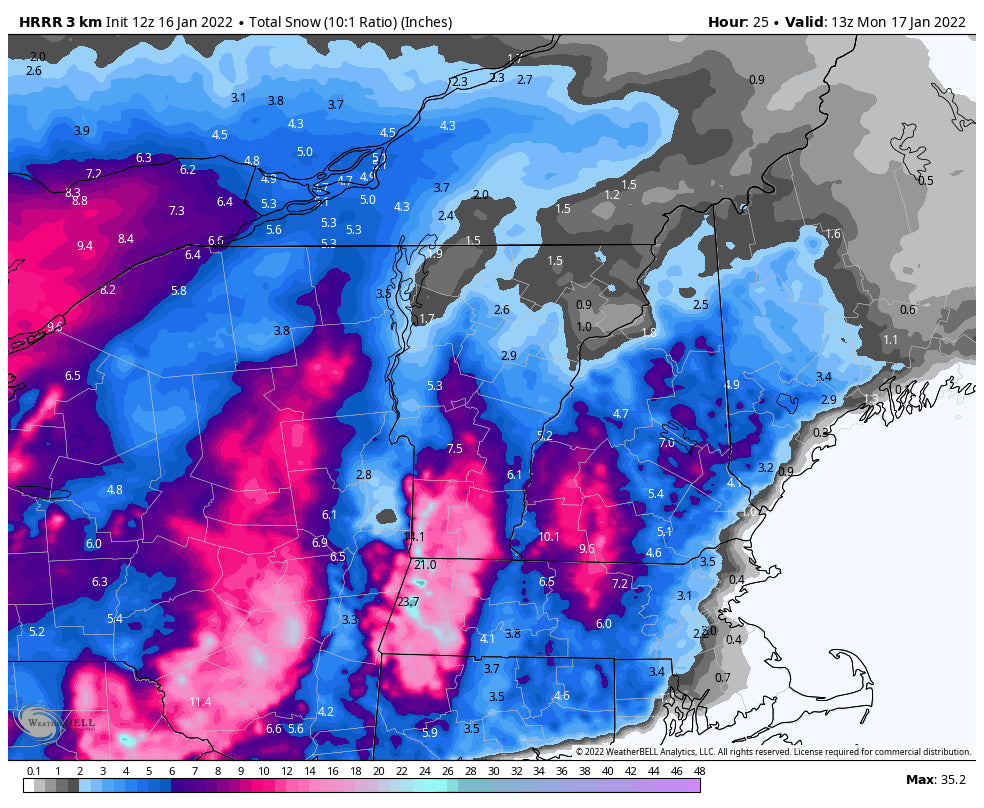 Snow from NC to New England. Rockies might get teased next week with BC seeing 2 moderate storms.