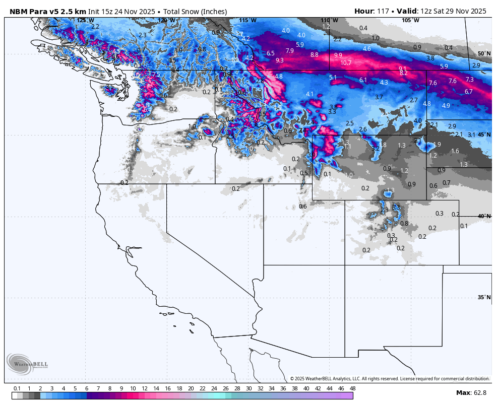 POWDER ALERT: PNW, Rockies in for a Snowy Thanksgiving