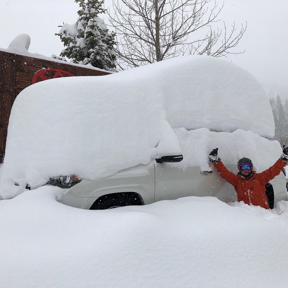 SNORKEL ALERT 3-5 FEET FOR THE SIERRA- POWDER ALERT EAST CASCADES WITH THE TETONS A WILDCARD.