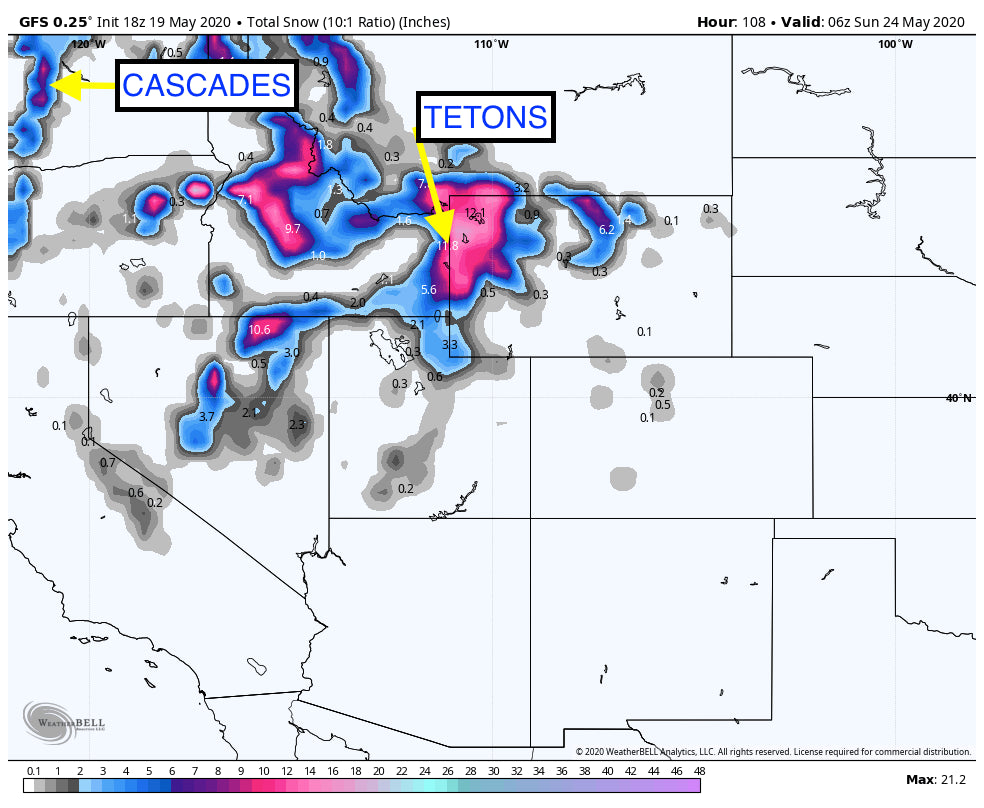 MODERATE TO HEAVY SNOW EXPECTED FOR THE ROCKIES THURSDAY-SATURDAY WITH MUCH COLDER TEMPS AND WINTER LIKE CONDITIONS POSSIBLE ABOVE 7500 FEET.