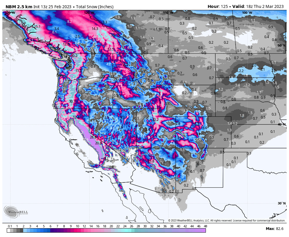 SNOW APOCALYPSE- ULLR IS UPON US-MULTIPLE FEET IN THE POWDERCHASERS FORECAST