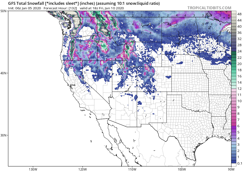 3-6 FEET IN THE NEXT 7 DAYS FOR THE CASCADES- ROCKIES STREAM THE LEFTOVER TRAIN.