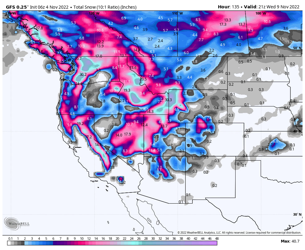Deep Atmospheric River this weekend followed by frigid temps and deep powder next week.