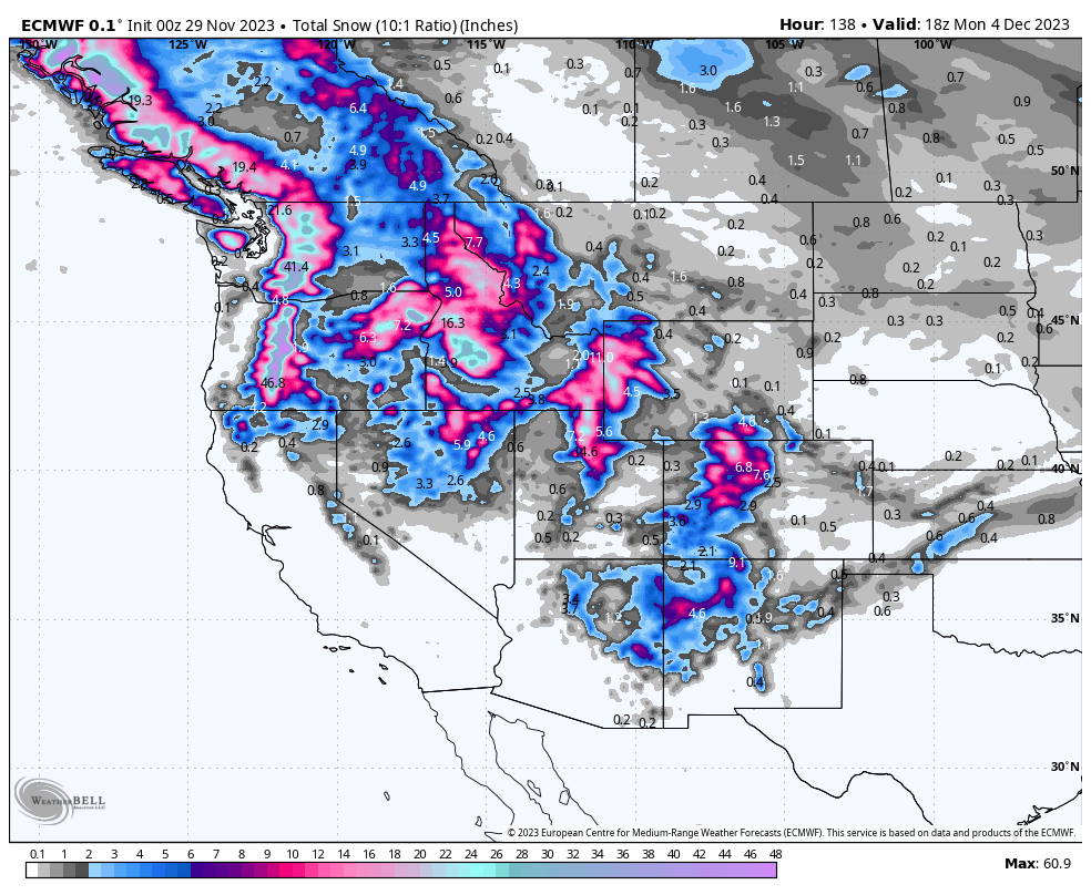 EPIC ALERT PNW AND ROCKIES -2-4 FEET OF SNOW