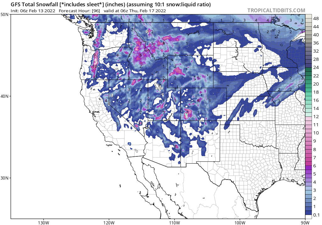 Snow is returning to the west with 2 storms we are watching.