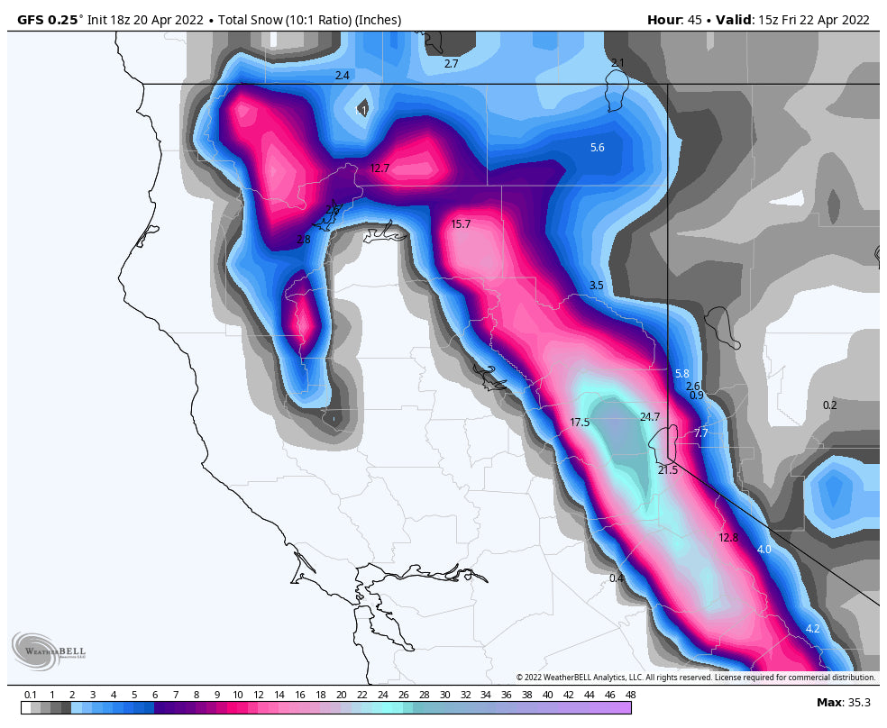 Powder Alert- Late April is the new January.