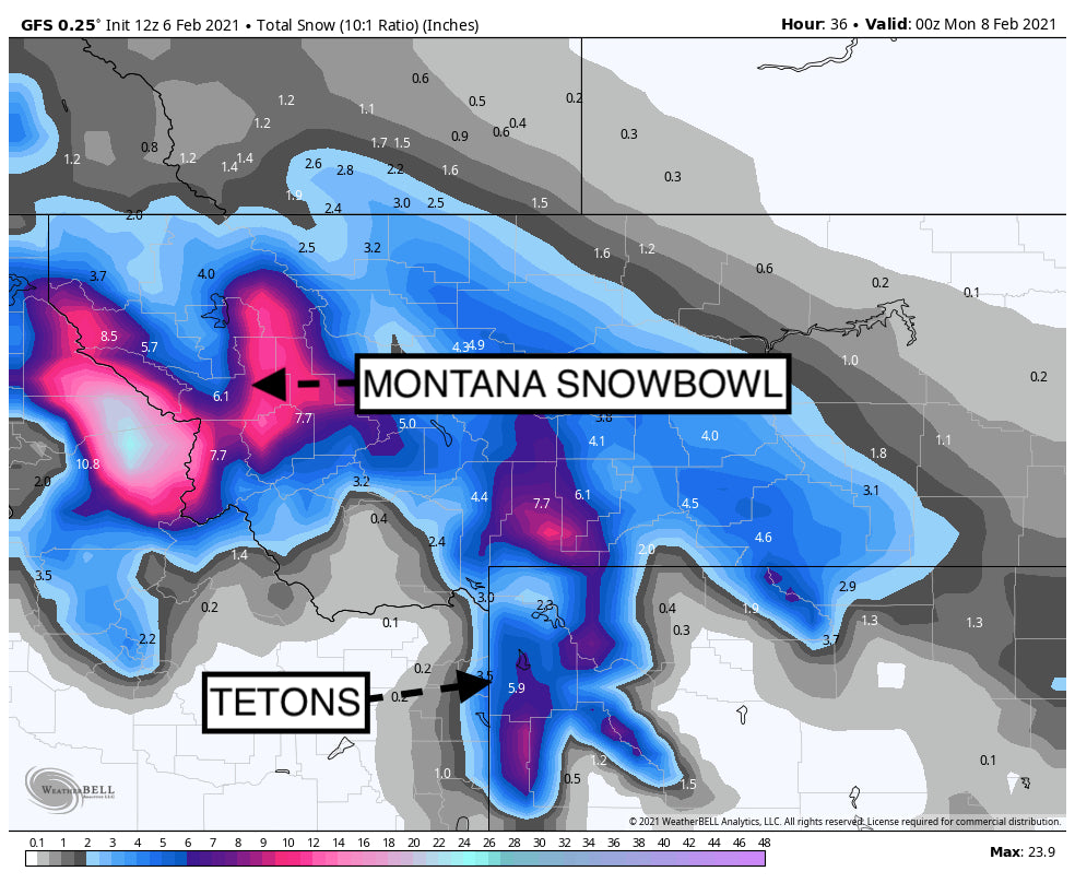 Updated Powder Forecast - Chases for West.