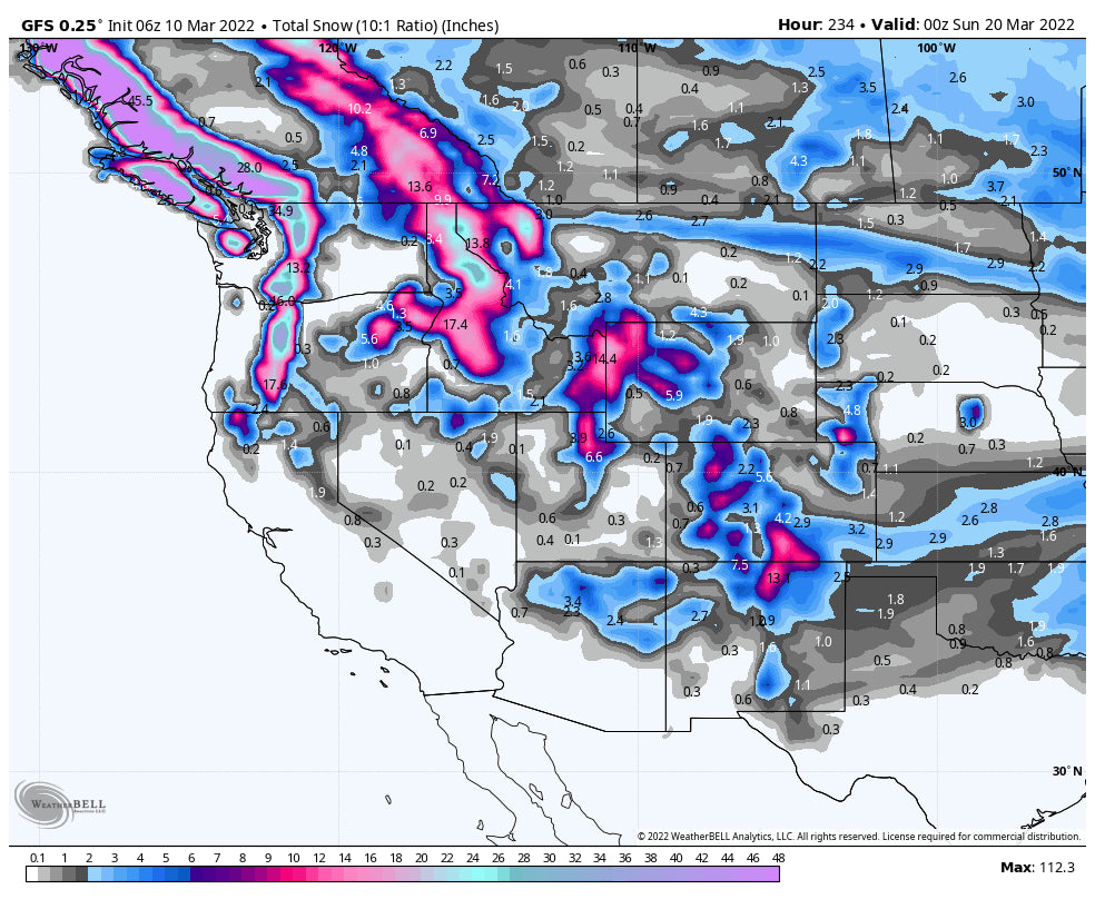 Powder Continues for the West with more chases possible Friday and the weekend.