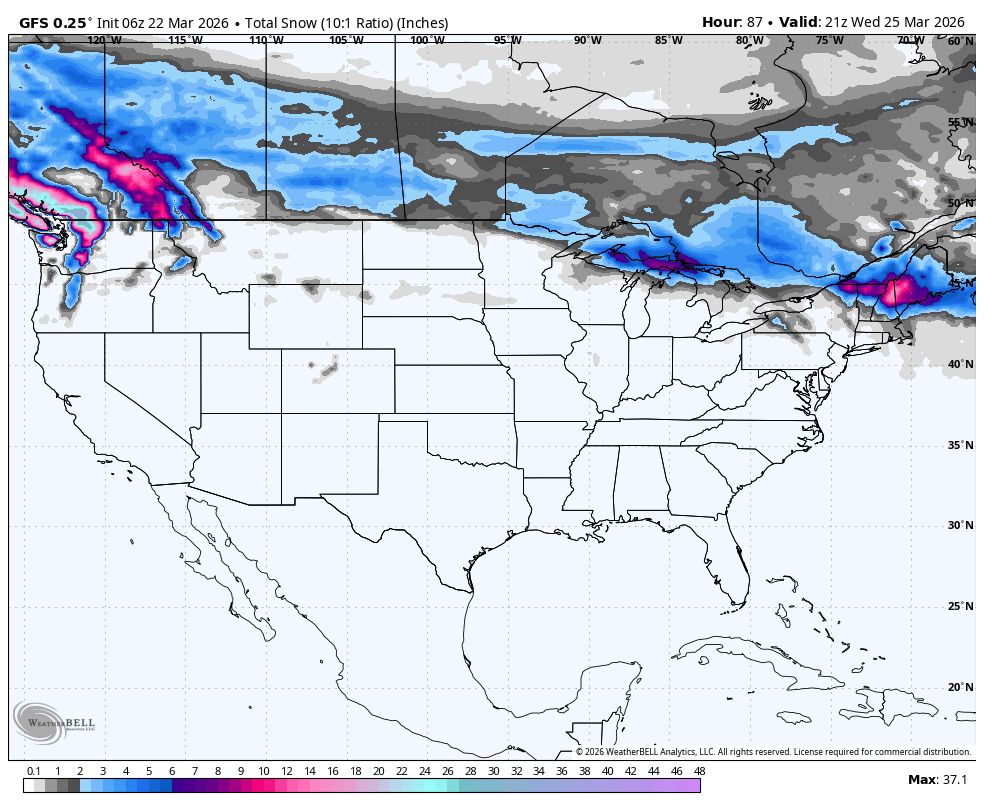 Powder Alert- PNW-British Columbia and New England
