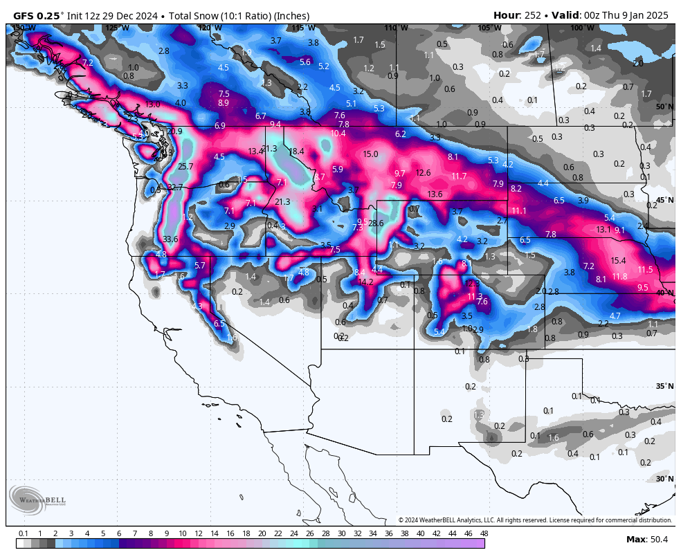 Cold Smoke Alert!  Cold Front to Bring High Quality Pow to the West.