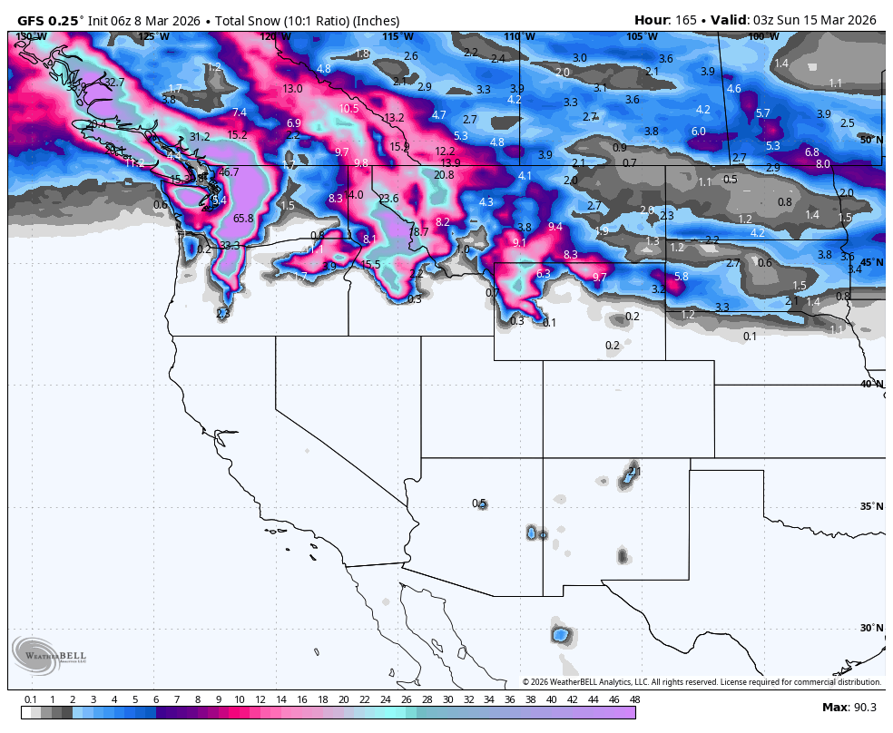 Atmospheric River to Hammer the Pacific Northwest and BC.