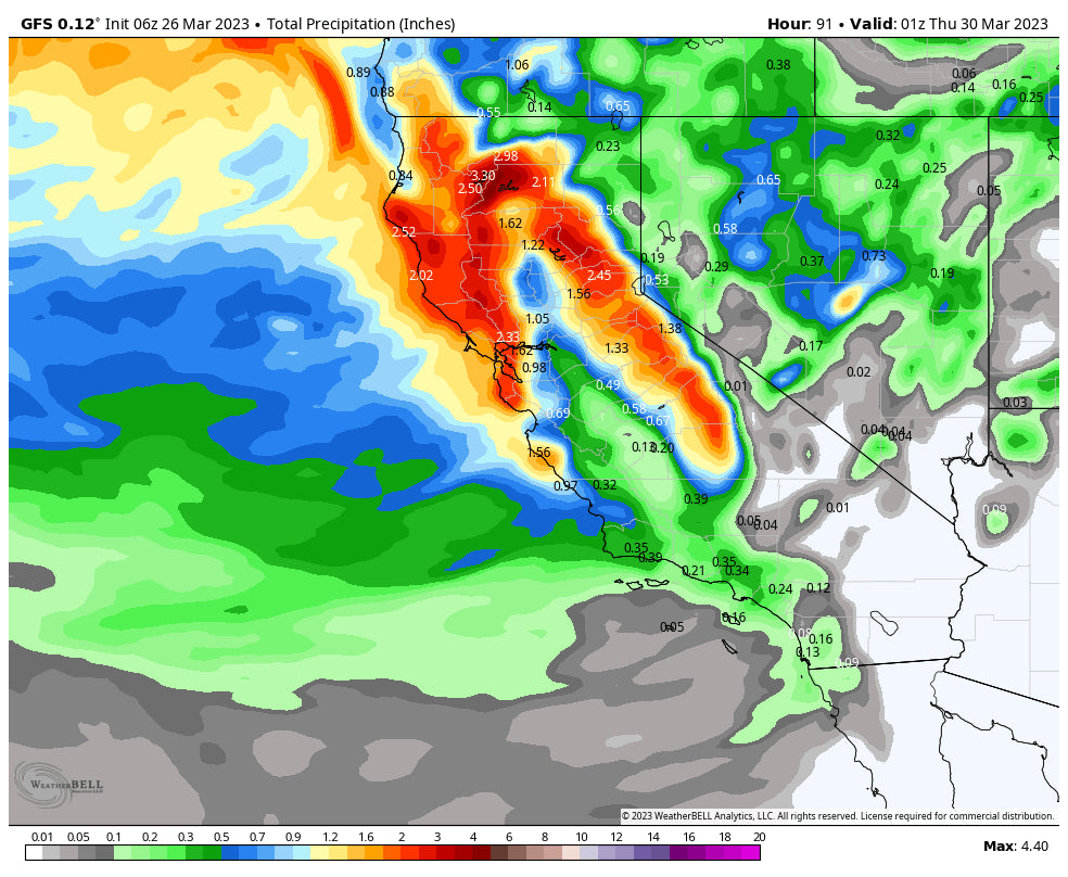 The Firehouse Reopens For The Sierra With Decent Totals For The PNW And Rockies