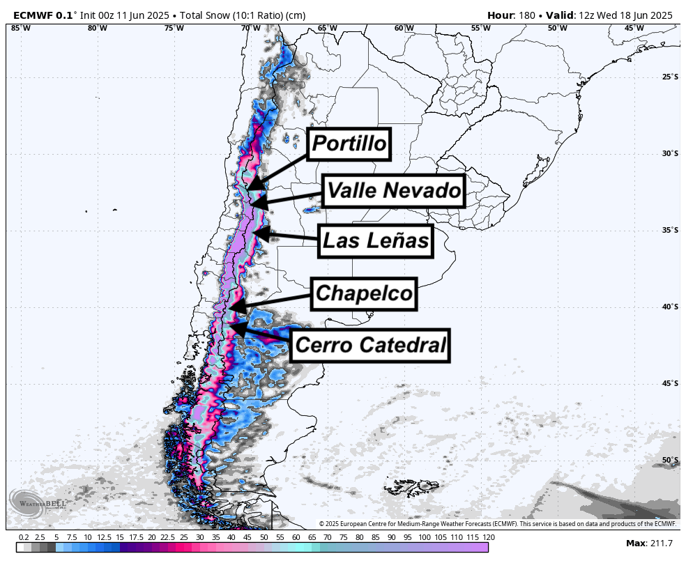 EPIC ALERT: 6+ FEET For South America Opening Weekend