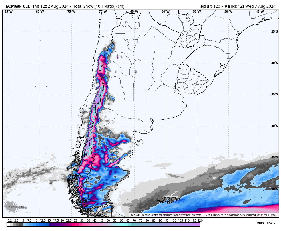 EPIC ALERT: Snow Returns For South America, 3+ FEET Expected