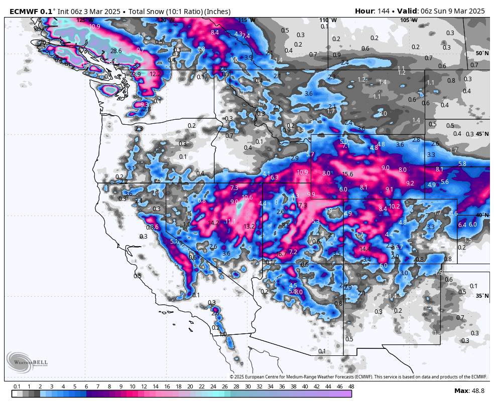 BIG SNOW ON TAP FOR THE WEST—WASATCH, COLORADO, THEN WHISTLER THIS WEEKEND