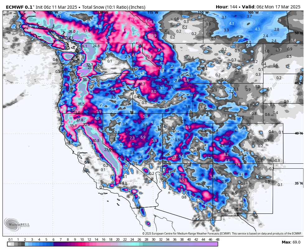 EPIC ALERT: SIERRA DUMPS & FLUFFY FRESH FOR THE WEST