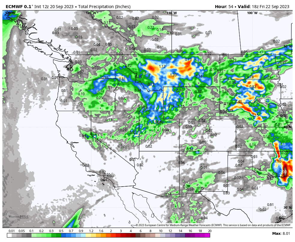 Cold Air And Snow For The Northern Rockies!