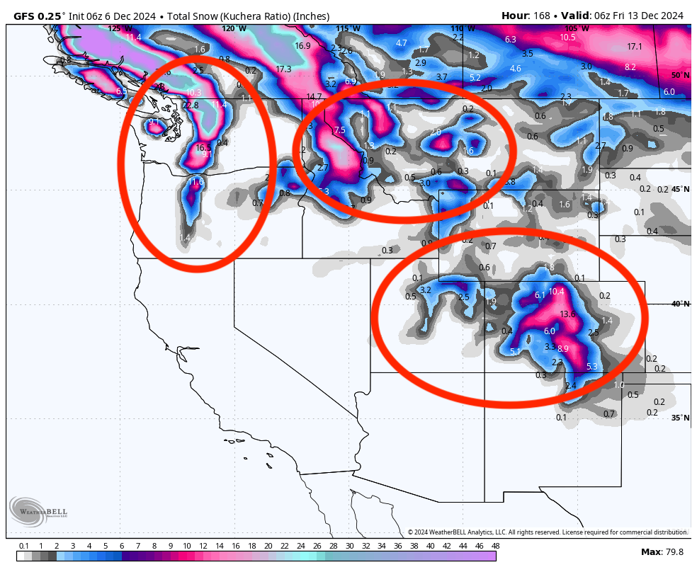 POWDER ALERT: Winter Returns, Slams PNW, Rockies With Several Feet