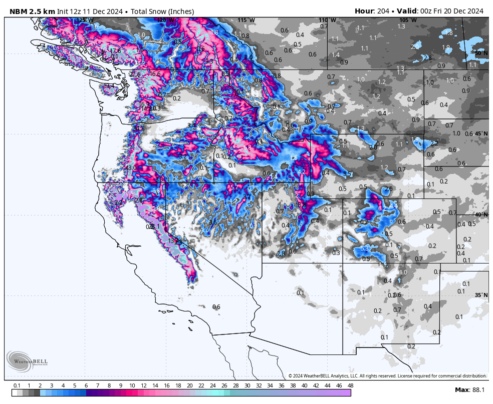 EPIC ALERT: 2-3 FEET For CA, PNW – Everyone Scores This Week!