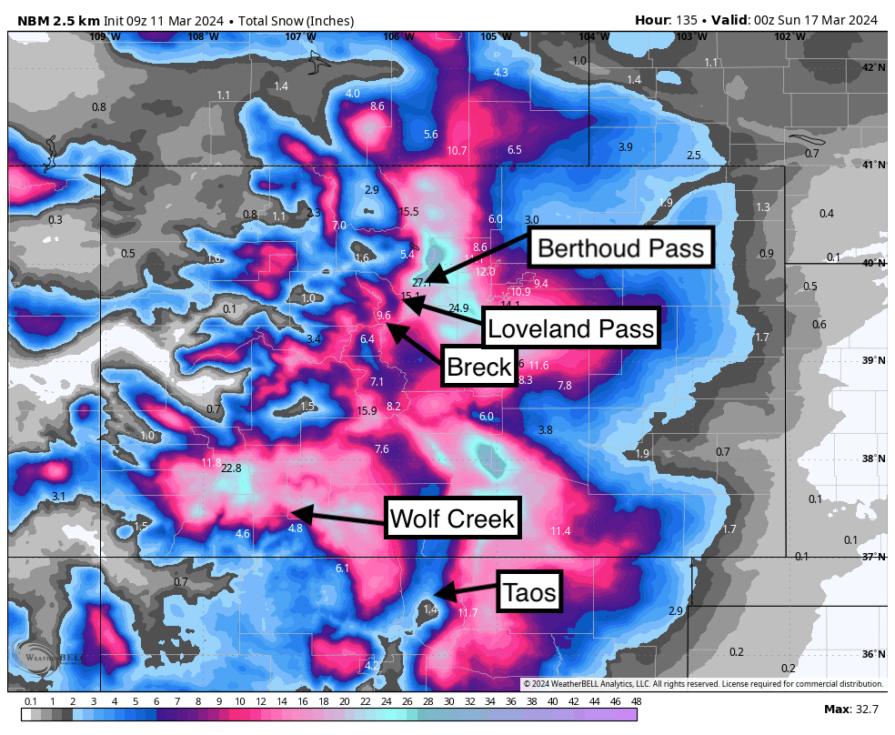 Powder Alert PNW, BC, Rockies. Epic Watch- Colorado, NM, S. Utah