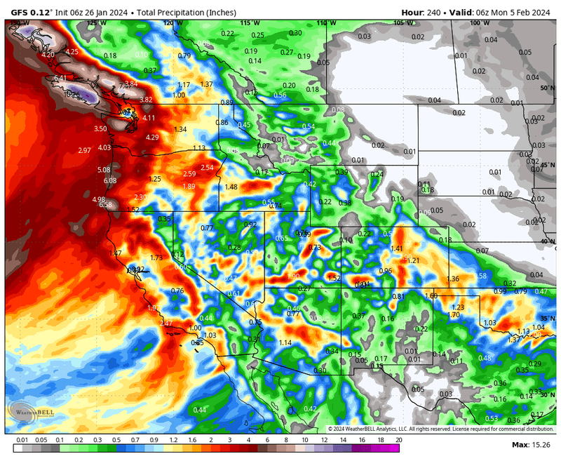 POWDER WATCH! February 27 Brings A Messy Week Of Heavy Precipitation
