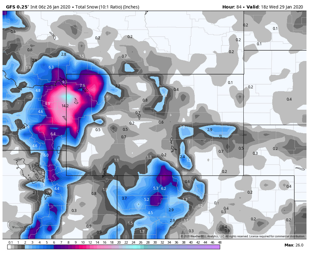 POWDER ALERT "LIGHT"  MONDAY-WEDNESDAY TETONS-WASATCH.