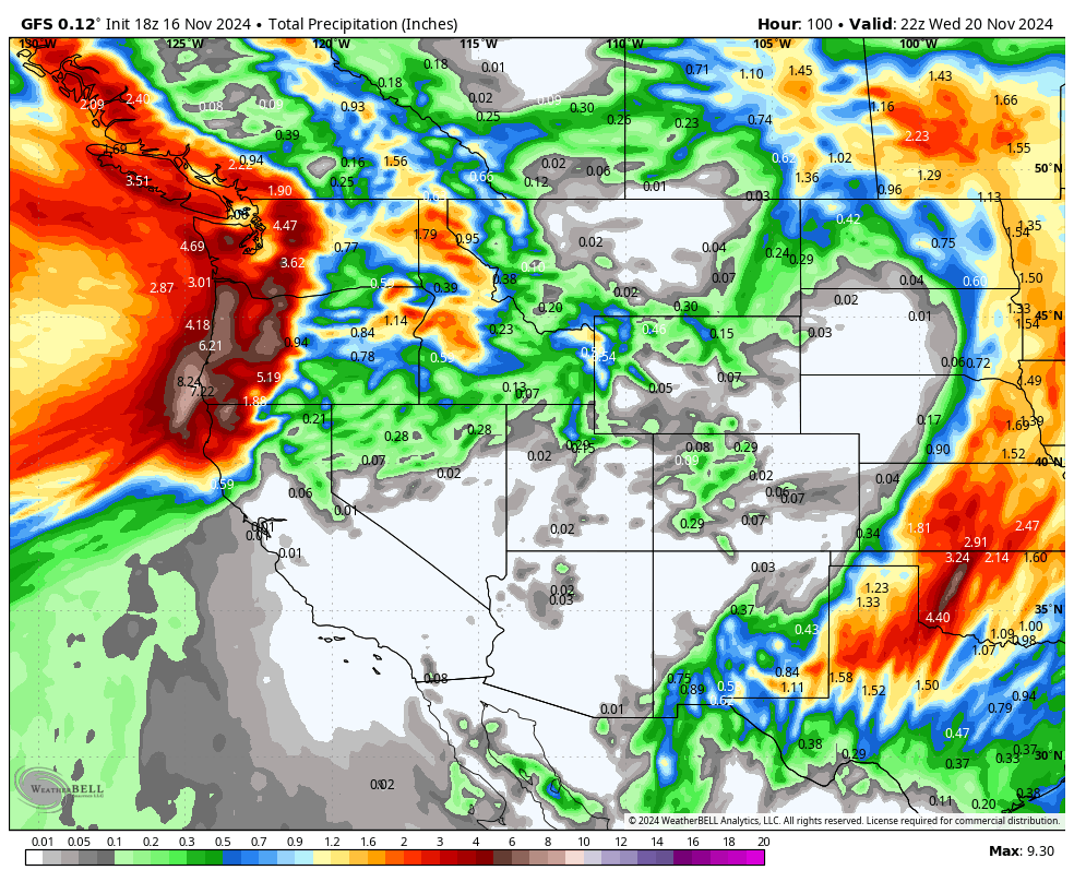 Powder Alert- 2 Deep Storms For The PNW Trickling Into the Rockies