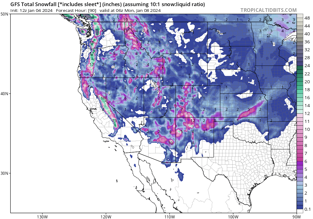 Powder Alert! Several waves of energy for the PNW, BC, Rockies. Sierra On Watch