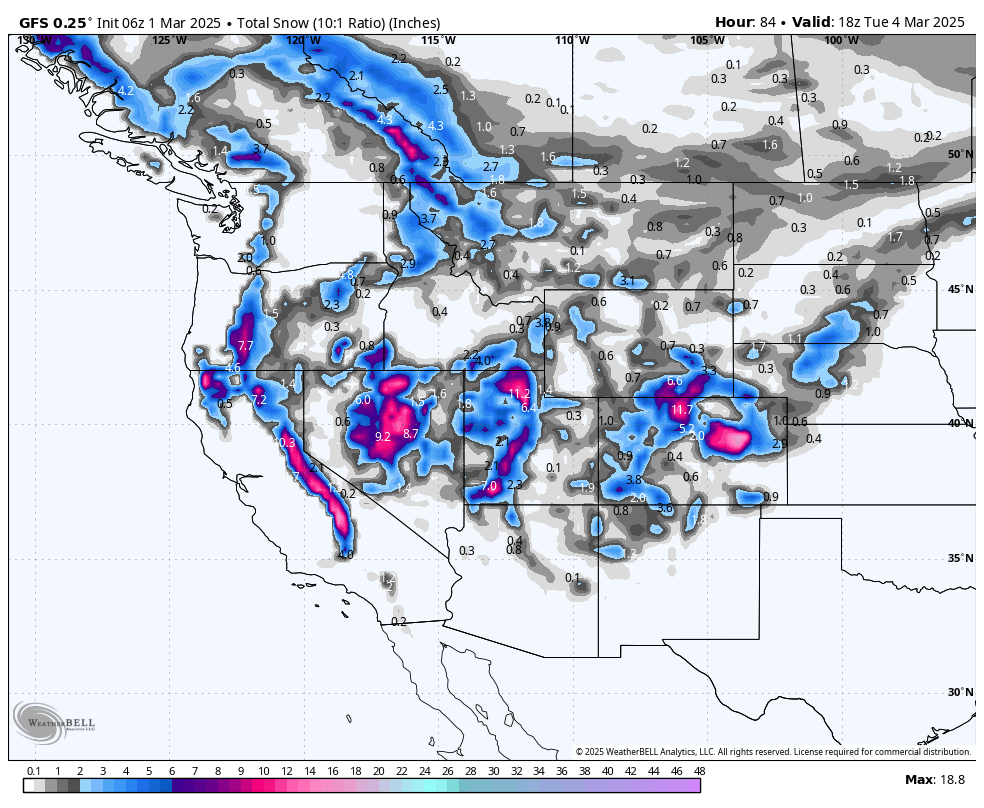 Powder Alert-Pattern Change!  3 Storms to Watch in 7 Days.