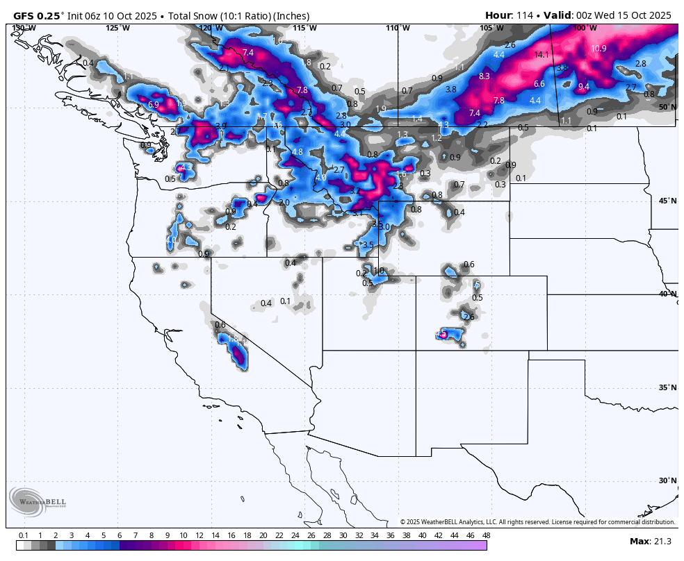 Powder Alert-Northern Rockies- East Cascades, Alberta- Sierra on Watch.